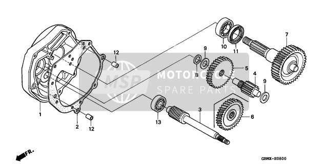 Honda SFX50S 1999 Transmission pour un 1999 Honda SFX50S